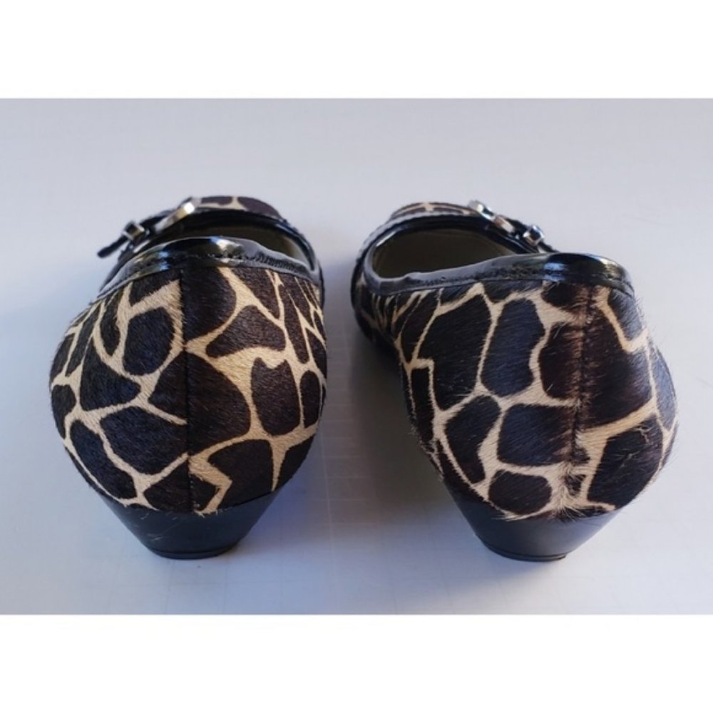 Sold☆ Animal Print Calf Hair Leather Loafer 6 - Picture 4 of 7